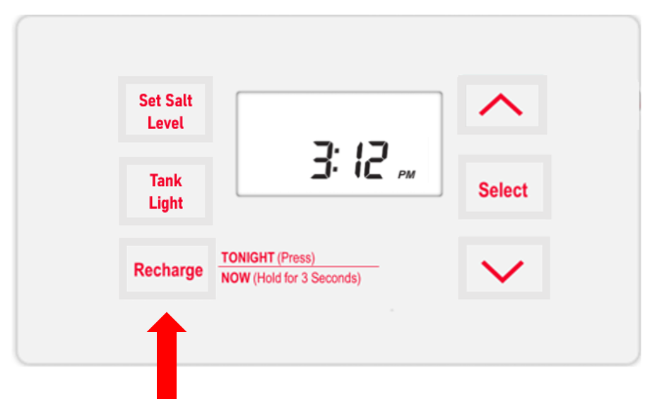 Rheem Display Screen Time Recharge