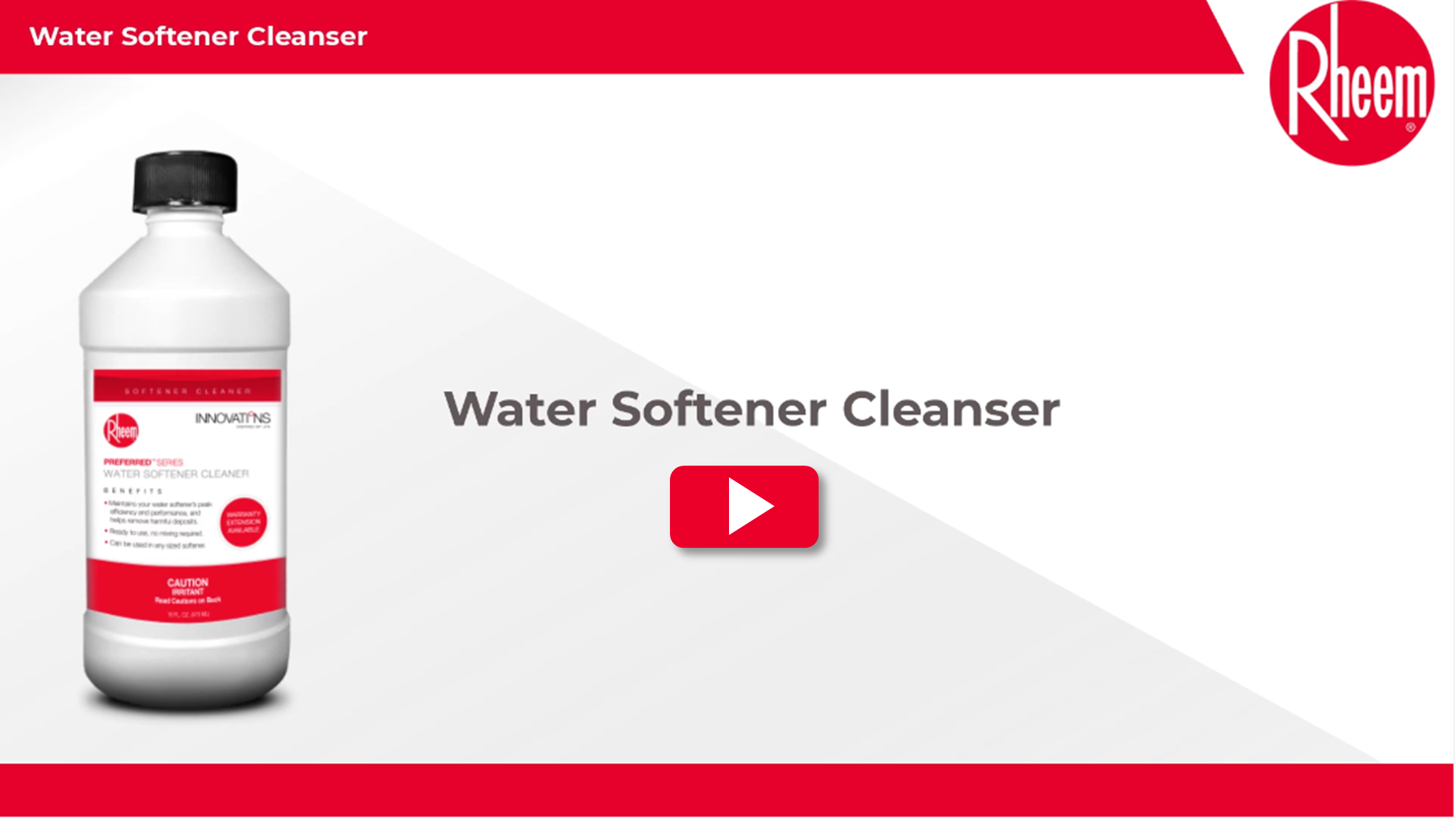How To Clean A Rheem Water Softener Rheem® Water Softener Cleanser – Rheem